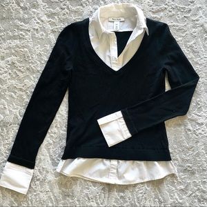 White House | Black Market 🔳 Black Twofer Sweater